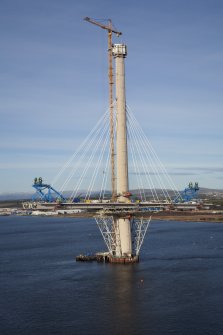 North tower, view from road bridge to south east