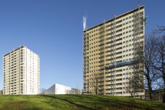 Blocks 25 and 5. General view from south.