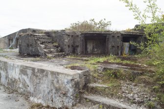 No.2, 6-inch gun emplacement. South east platform. View from NW.