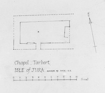 Jura, Tarbert, Chalium Chille.
Survey plan of chapel and burial ground.