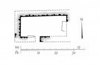 Jura, Tarbert, Chalium Chille.
Publication drawing; Plan of chapel and burial ground.