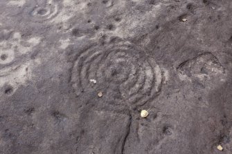 Detail of cup and ring marks.