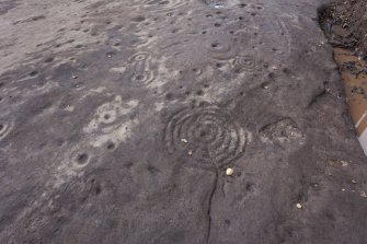 Detail of cup and ring marks.