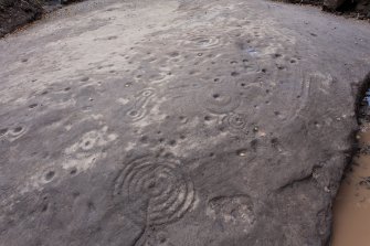 Detail of cup and ring marks.