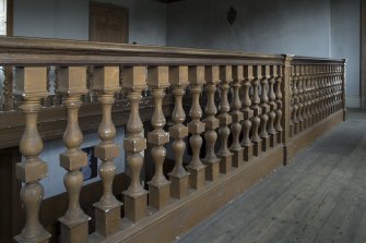 1st floor, hall, detail of balustrade