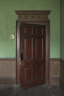 Ground floor, dining room, view of door
