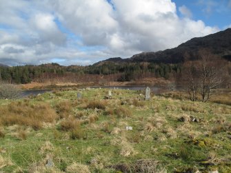 General view towards the NE burial enclosure