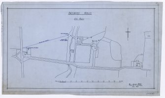 Drawing of site plan, Balgavies House.