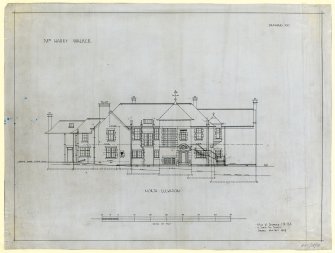 Drawing of north elevation, Ardvreck, 516 Perh Road, Dundee for Mrs H Walker.