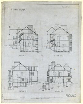 Drawing of sections, Ardvreck, 516 Perh Road, Dundee for Mrs H Walker.