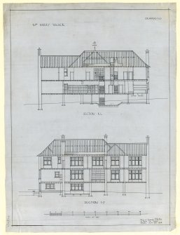 Drawing of sections, Ardvreck, 516 Perh Road, Dundee for Mrs H Walker.