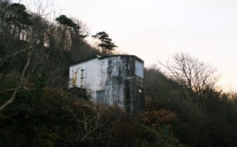 Southernmost searchlight emplacement. View from west.