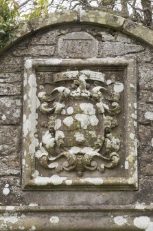 Western Burial Enclosure. Detail of plaque, Drummond ?