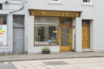 View of shop front from north east.