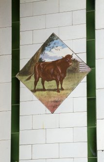 Detail of tiled mural to lobby.