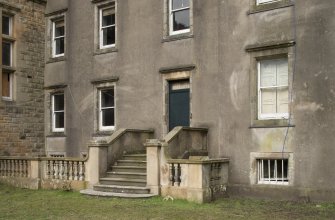 Original range, rear stair, view from south east