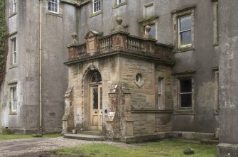 North front, porch, view from north west