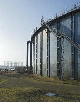 Gasholder no.3, view from north east with gasholders nos.1&2 in background