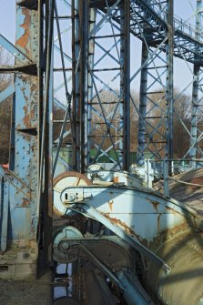 Gasholder no.1, view of rollers and guide rails attached to the standards