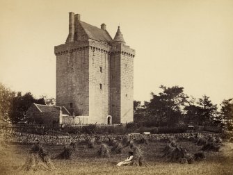 Fife, Scotstarvit Tower. Illustration from Antiquities of Fife, Vol 1. 
