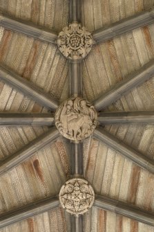 Choir, ceiling, detail of carved bosses