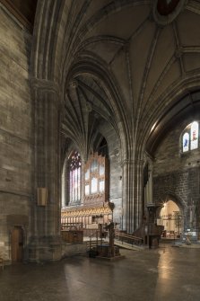 Choir and lectern, view from crossing to north west