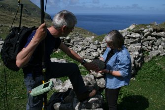 'Pillow stone' from Gathering Fold wall with Ian Parker and Jill Harden (NTS)