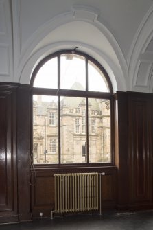 Ground floor. Reception room. View of window.