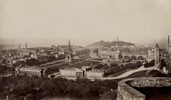 View from Edinburgh Castle, looking towards Calton Hill.
PHOTOGRAPH ALBUM No.25: MR DOG ALBUM.