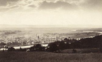 Distant view of Perth.
Titled: 'Perth from Kinnoul'
PHOTOGRAPH ALBUM NO 25: MR DOG ALBUM