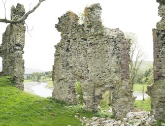 South west wall, view from north