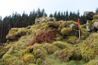 View of the intramural gallery at Point Q, facing SW