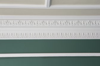 Third floor. West ante room. Detail of cornice.