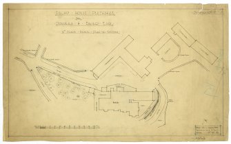 Drawing of block plan 'as existing', Riechip House.