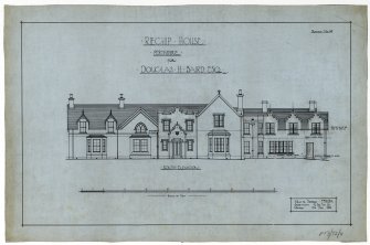 Drawing of south elevation, Riechip House.