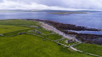 Oblique aerial view