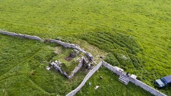 Oblique aerial view