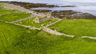 Oblique aerial view