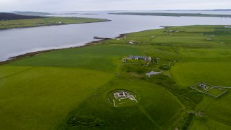 Oblique aerial view