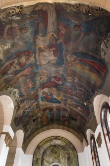 Lady Chapel. Detail of painted ceiling.