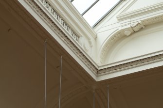 Main painting gallery. Detail of cornice and plasterwork.