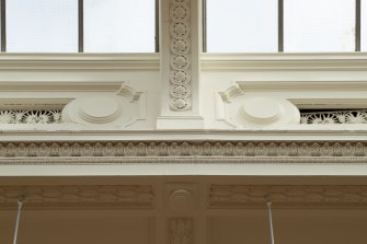 Main painting gallery. Detail of cornice and plasterwork.