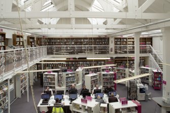 Library. General view from balcony.