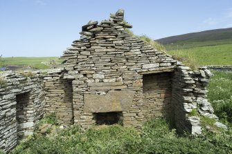 West range, room with fireplace and press cupboards, view from south east