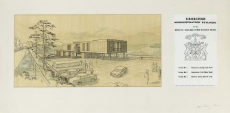 Perspective drawing for Cruachan Admin Building