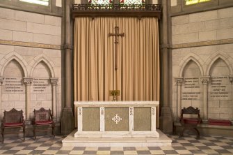 View of communion table  and reredos
