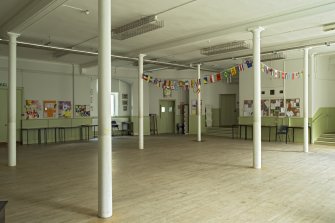 Lower level, main hall, view from west