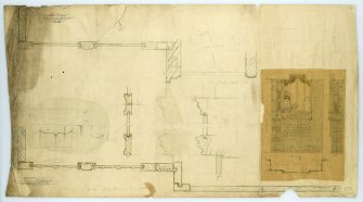 Ellary House.
Drawing of organ case.