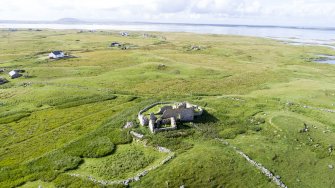 Oblique aerial view