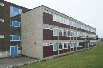 Thurso High School, Ormlie Road. West block, view from Ormlie Road to north